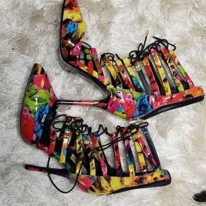 STEVE MADDEN LACE UP STILETTOS